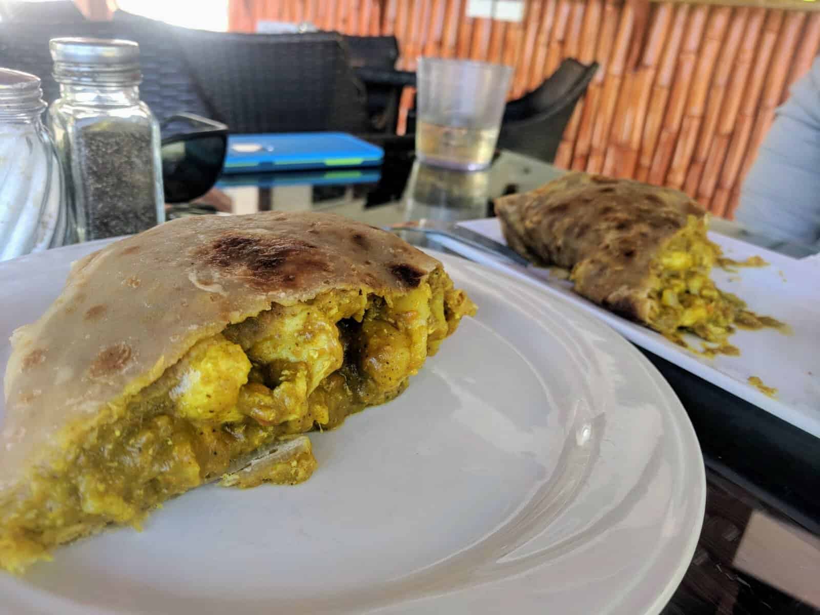 British Virgin Islands Food: Roti