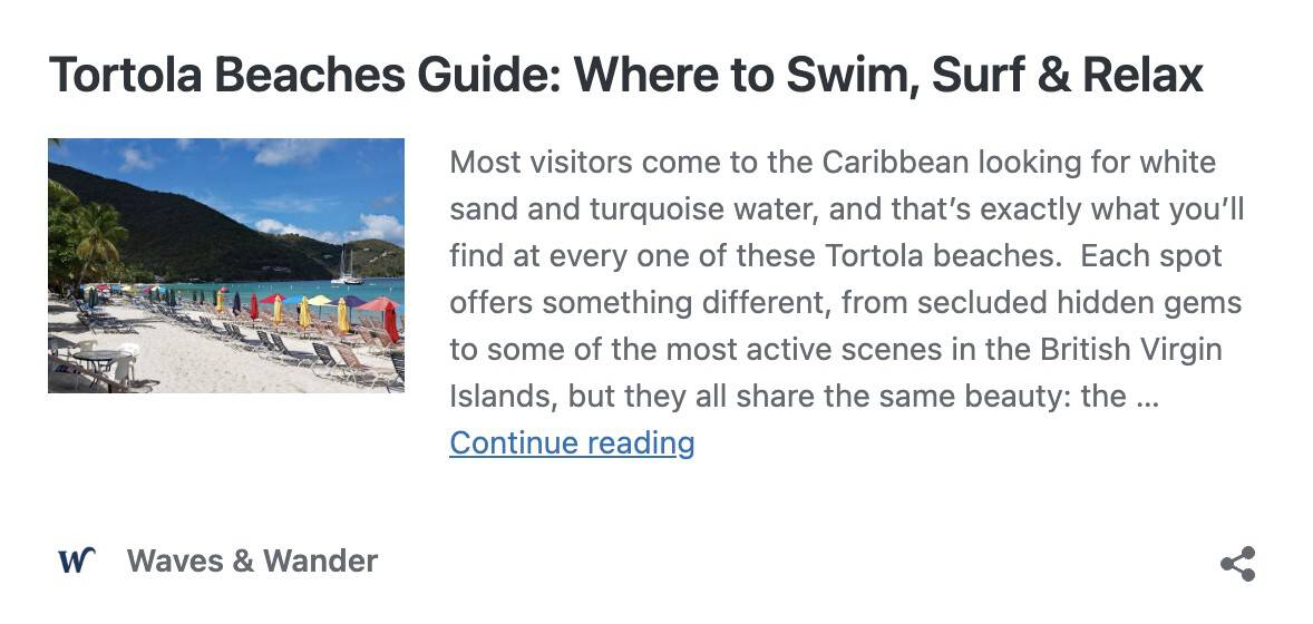 Tortola beaches guide: Where to swim, surf & relax. Cane Garden Bay beach with beach chairs and colorful umbrellas 